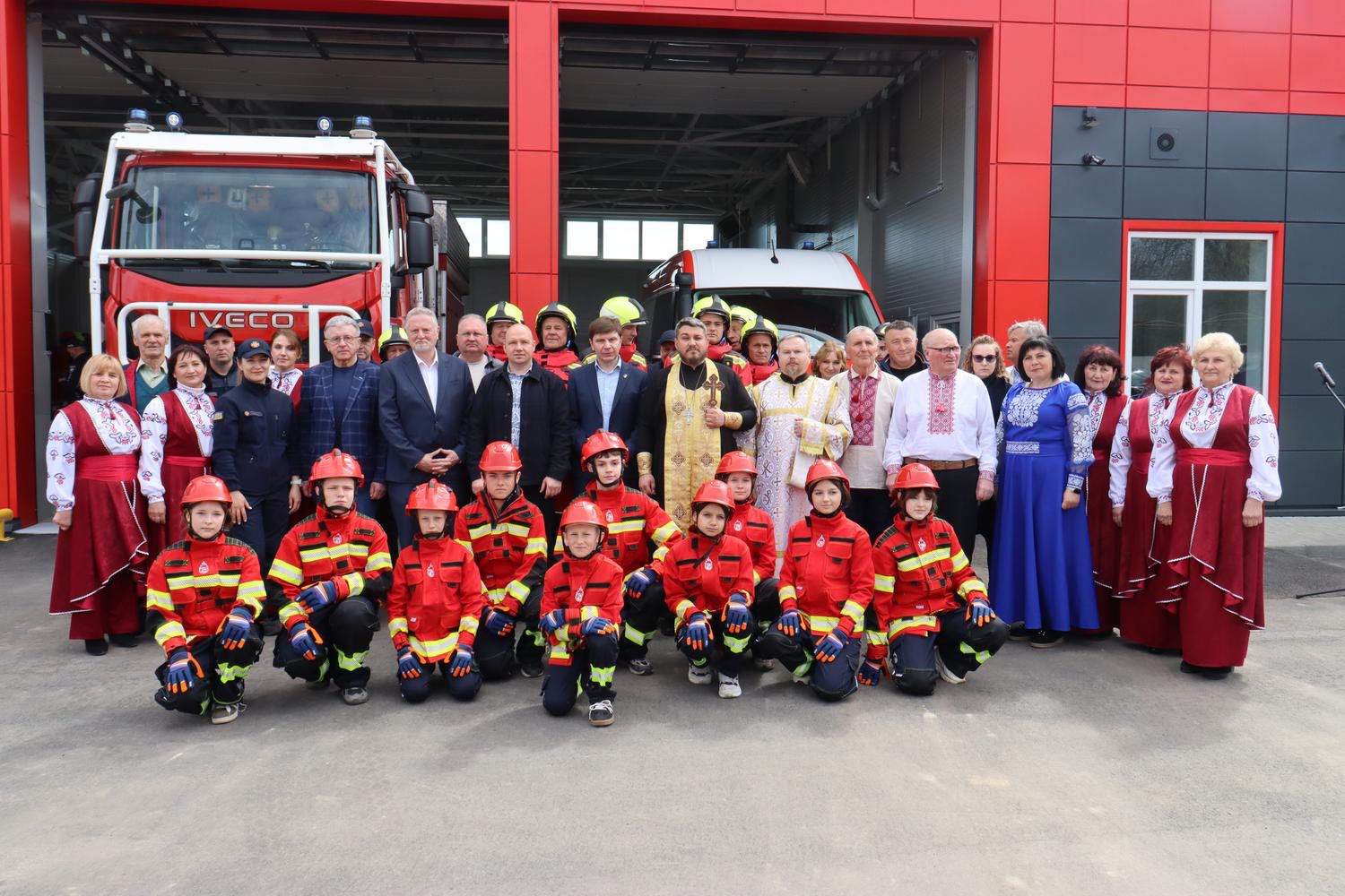 Освячення пожежної частини в с. Озеряни Варвинської СТг.