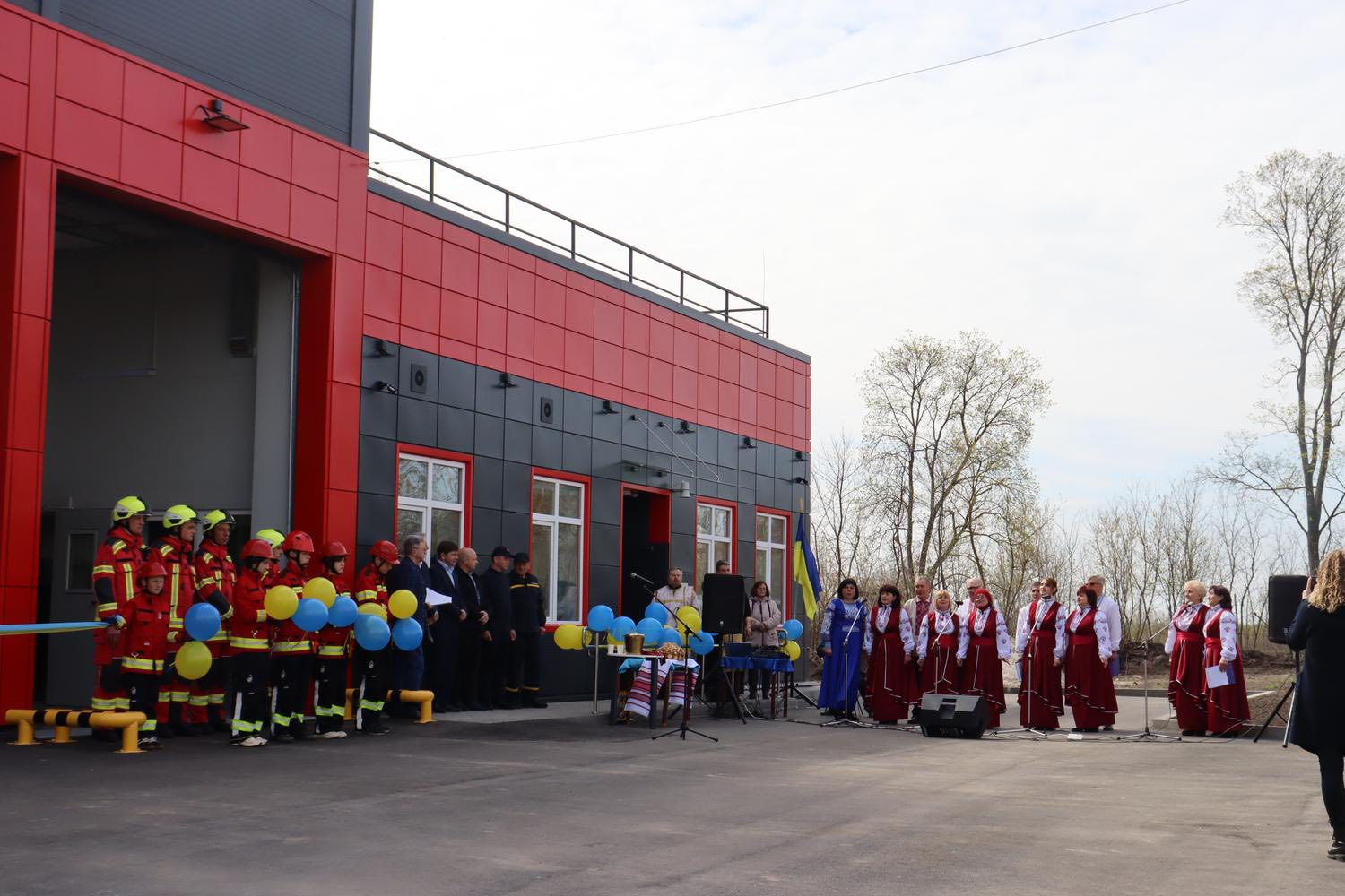 Освячення пожежної частини в с. Озеряни Варвинської СТг.