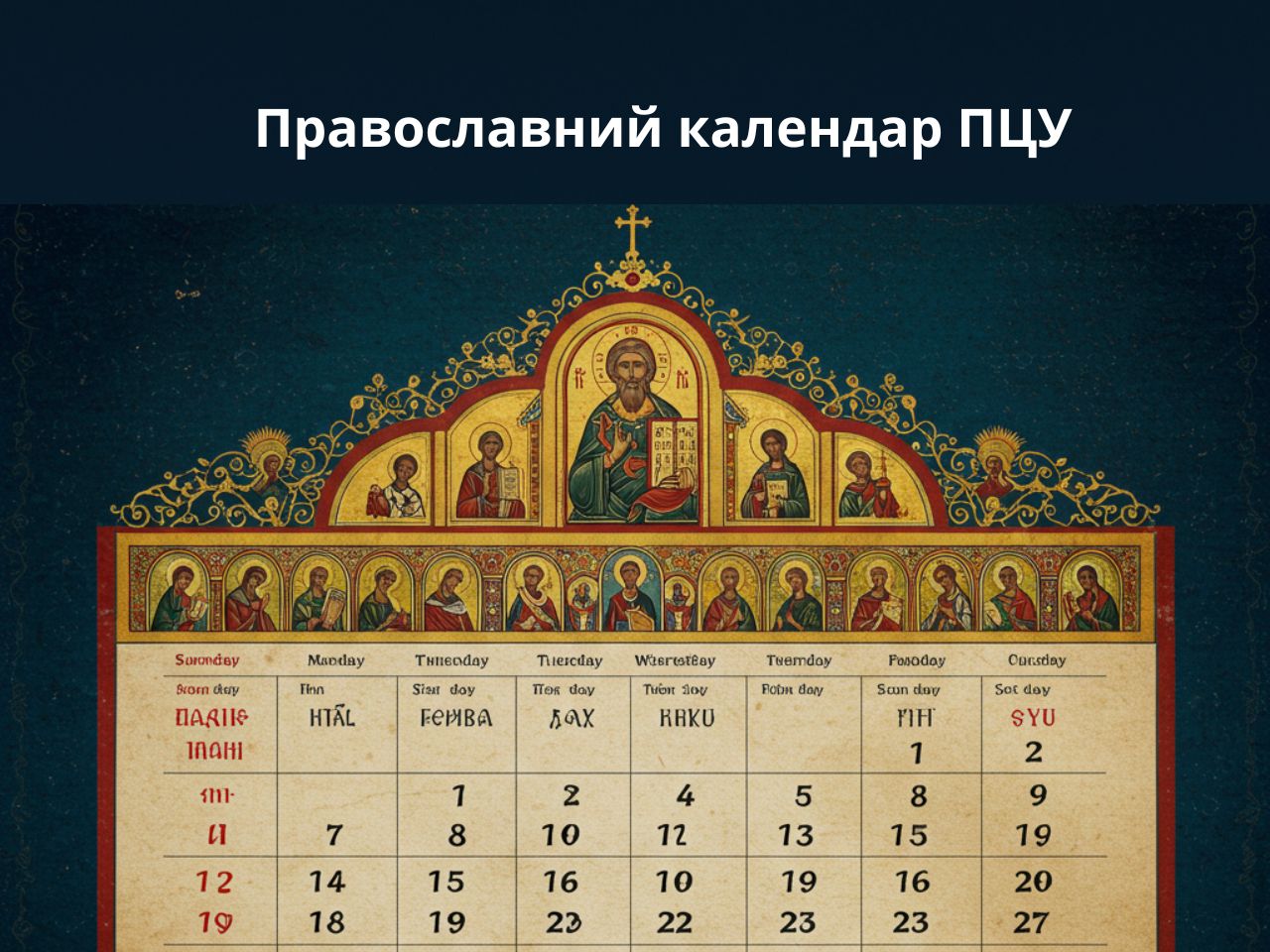 Православний календар ПЦУ