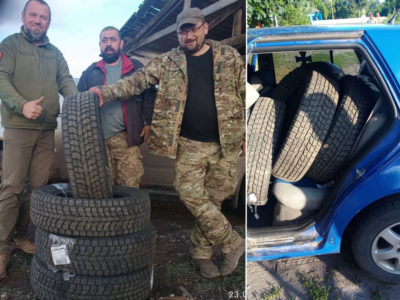 Передали шини для ЗСУ